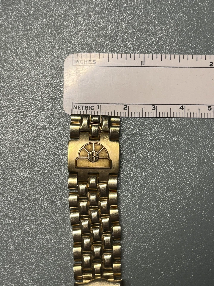 Vintage 18mm JB Champion Gold Plated Beads Of Rice Bracelet 6-3/8 Inches Long - Image 3 of 4