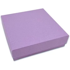 Regal Jewelry Displays 12 Pack Cotton filled Purple Matte Paper Cardboard