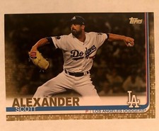2019 Topps Update Gold  #'d/2019 #US162 Scott Alexander Los Angeles Dodgers