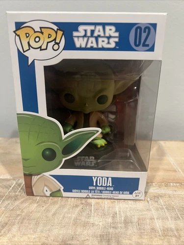 Funko Pop! Vinyl: Star Wars - Yoda #2 Blue Box Small Font New 2nd Edition