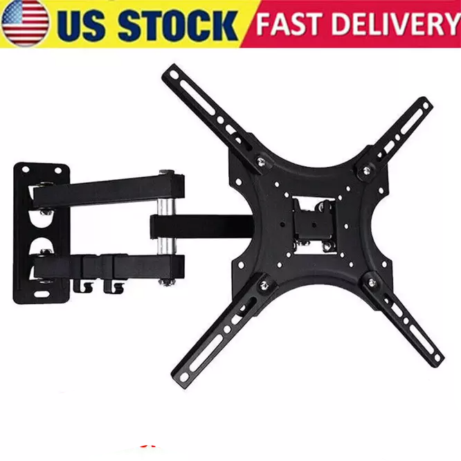 fixed Full Motion TV Wall Mount Bracket Swivel Tilt 32 36 37 40 42 46 49 50 55