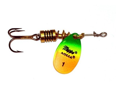 Mepps Aglia Fluo #3  6.5g genuine French spinners Pike Perch Trout COLOURS