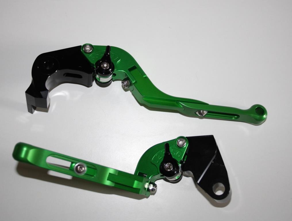 Levier de commande Kawasaki ZX6R vert anodisé haut de gamme CNC