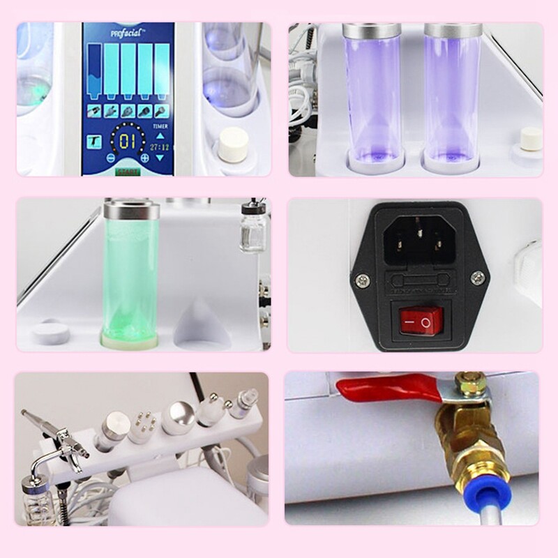 7 In 1 Hydra Dermabrasion Aqua Peel Clean Skin Care BIO Light RF Beauty 