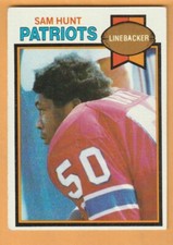 Sam Hunt New England Patriots 1979 Topps #181 White Oak Texas