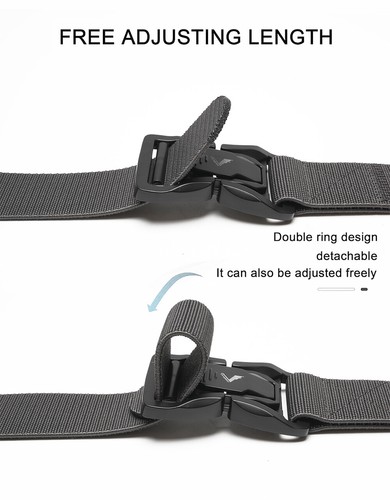 Men Belt,Tactical Belt,1.5 inch Stretch Nylon Golf Belt with Heavy Duty Seatbelt - Picture 11 of 15