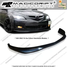 For 07 08 09 Mazda 3 Mazda3 Hatchback MS Urethane Front Bumper Lip Speed Style