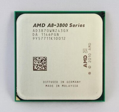 AMD A8-3800 Series 3GHz Quad-Core (AD3870WNZ43GX) Processor A8-3870K Quad-Core