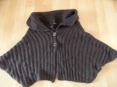 S. Oliver selection lightweight knit cape brown size 34 top zc316