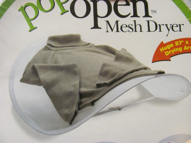 NEW Bajer Pop Open Mesh Clothes Dryer Over Tub Heat Vent Folds Flat Travel