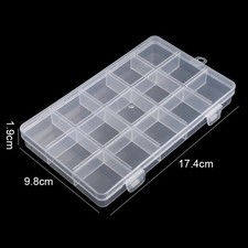Transparent Plastic Organizer Box for Jewelry & Beads - Multi-Size Storage Conta