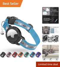Reflective AirTag Cat Collar, Integrated Cat Tracker Collar with Air Tag Hold...
