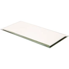 Plymor 3" x 6" Rectangle, 3mm Thick Beveled Glass Mirror