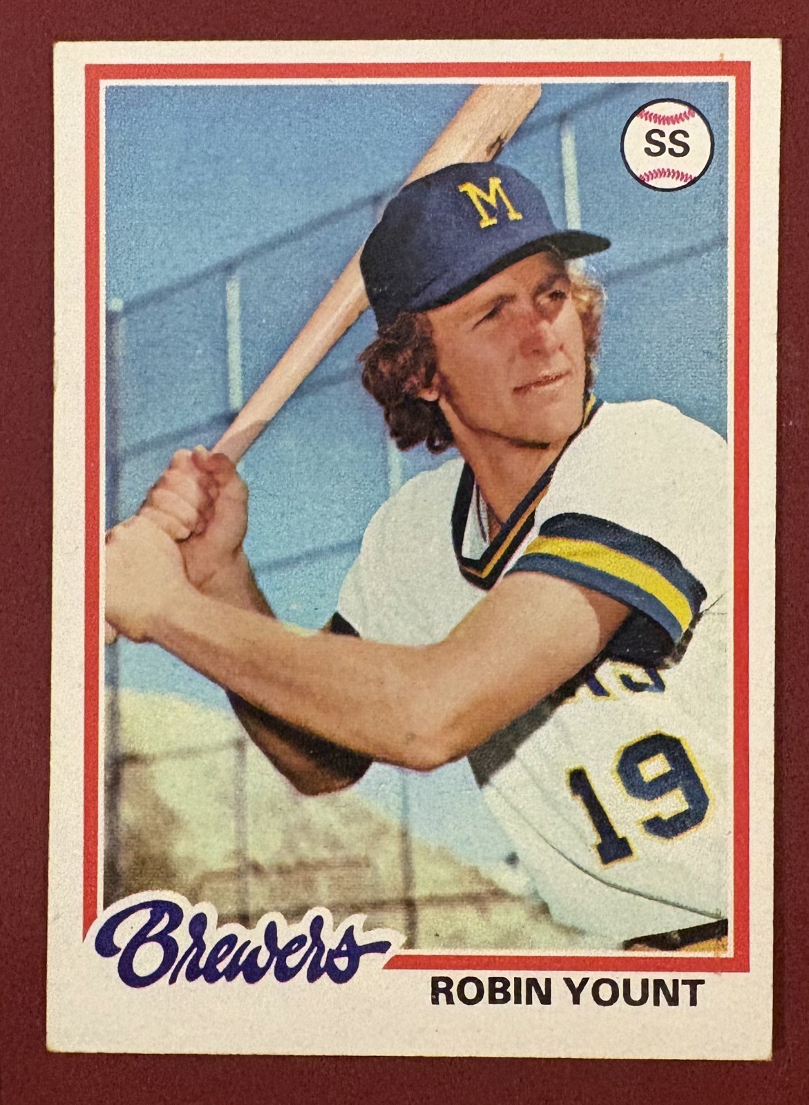Vintage Topps 1978 Robin Yount #173 Milwaukee Brewers MLB Card VG CONDITION