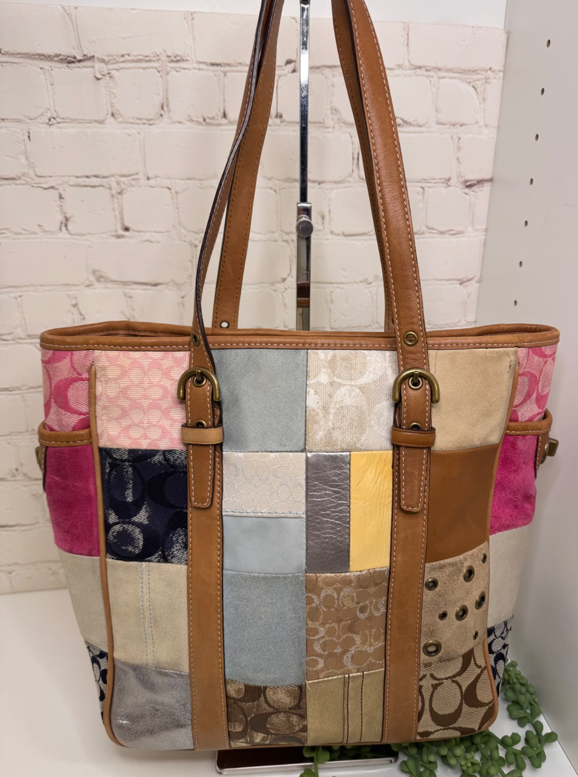 Women's Coach Patchwork Shoulder Bag - image 2