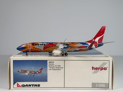 Qantas Airways Boeing 737-800 1:200 Herpa VH-VXB (550741)