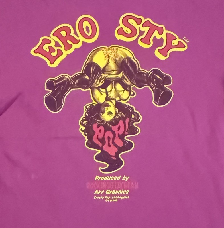 Vintage 1998 Erosty Rockin Jelly Bean Frosty Pop Shirt L Rare Sex Pinup