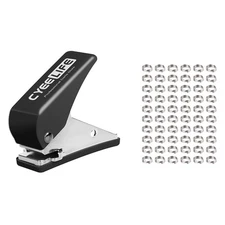 Cyeelife Dart Flight Punch set  with Metal O Rings,White/Black/Blue/Red