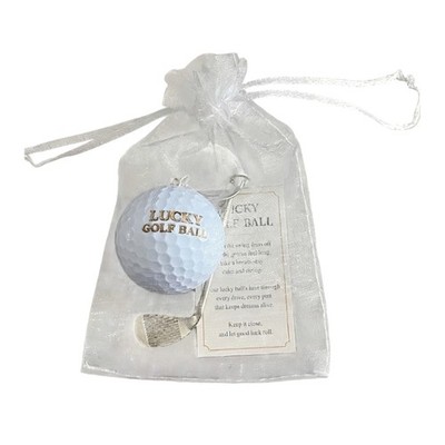 Travel Friendly Golf Ball Keychain for Backpack Decoration and Daily Carry