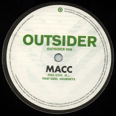 Macc Journeys / If... Vinyl Single 12inch Outsider