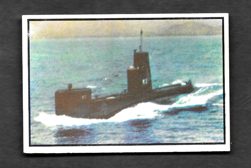 1954 Bowman POWER for PEACE #81 This Nose Listens !  Submarine