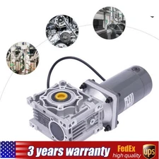 120W DC 12V Electric RV Gear Motor Worm Gear Reducer Gearbox 1:50 1800RPM