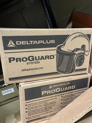 DeltaPlus ProGuard System Protective Suit Coverall and Helmet with Face Shield