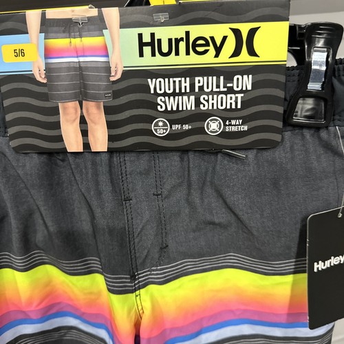 Hurley Boy's 5/6 + Drawstring Waist Pull On Swim Short - Picture 4 of 4