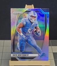 2024 Prizm #94 David Montgomery SILVER HOLO PRIZM Lions Football Card Parallel