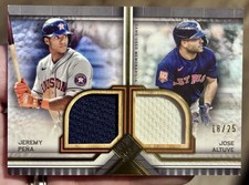 2023 Topps Museum Collection Dual Game Used /25 Patch # DMMR-PA Pena Altuve