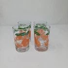 Anchor Hocking Orange Juice Glasses Set Of 4 - Vintage 1987 5 Oz