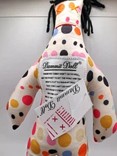 Dammit Doll Stuff Plush Frustration Plushie Stuffed Gag Gift Polka Dot Pattern