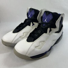 Jordan True Flight Nike Black/White Purple Dark Concord Men's Size 8.5