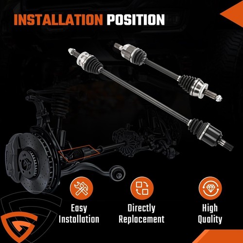 Pair Front CV Axle Shaft Set for 2015-2019 Hyundai Sonata 2016-2020 Kia Optima - Picture 4 of 22