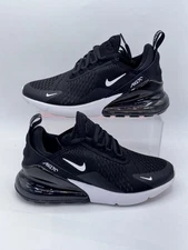 Nike Air Max 270 Shoes (GS) Size 5/Wmns Size 6.5 943345-001 Black/White