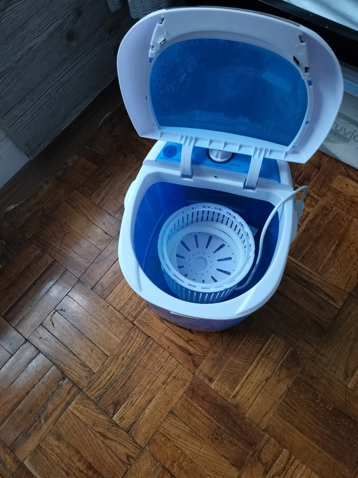 Mini máquina de lavar portátil Zeny azul - Imagem 4 de 4