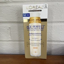 L'Oreal Age-Perfect Pro-Calcium Radiance Perfector Sheer Tint LIGHT 1.7oz NOS