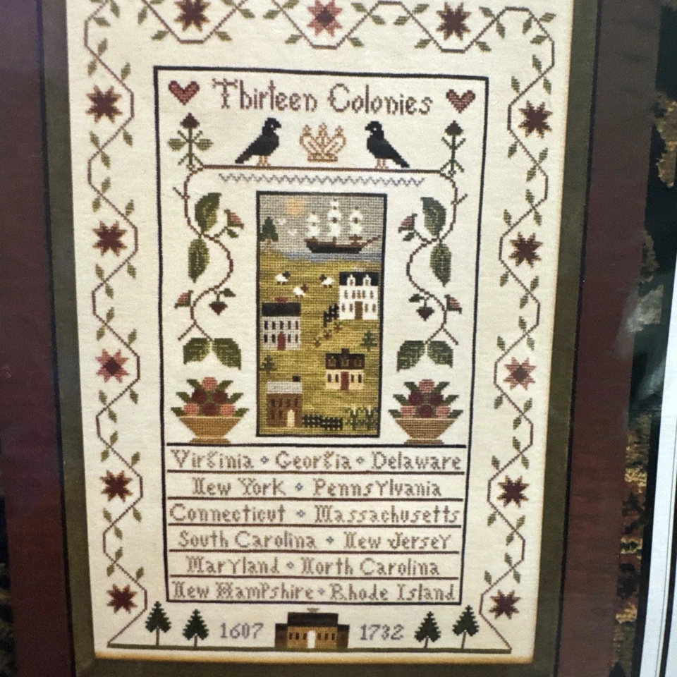 Thirteen Colonies Cross Chart Pattern by Little House Needleworks W/ 6 Colors - Image 3 of 4