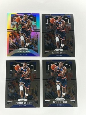 Patrick Ewing 2019-20 Panini Prizm Silver #13 + (3) Ewing #13 Base Lot of (4)