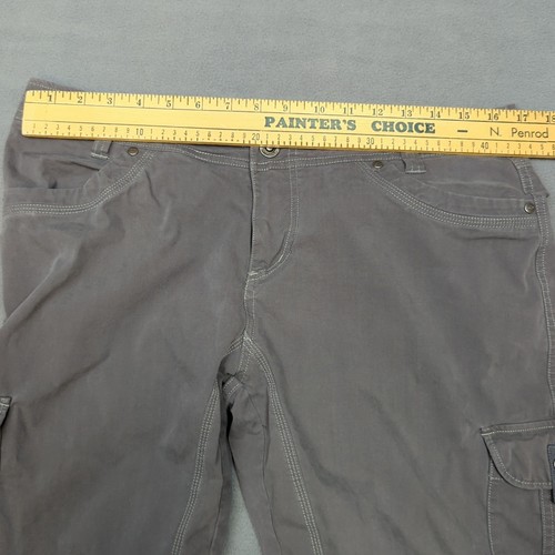 Kuhl Cargo Shorts Women's Size 12 Gray Splash 11" Hiking Camping Outdoors - Picture 7 of 11