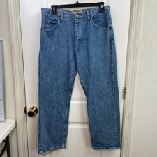 Vintage Wrangler Authentics light wash 5 pocket straight cotton denim jeans 36