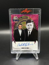 2026 Leaf Metal Presidents Day Robert De Niro x Kennedy 1/1 Pink Lazer Auto