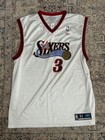 Philadelphia 76ers Jersey Size Xl Length Allen Iverson Reebok Sixers White Vgc