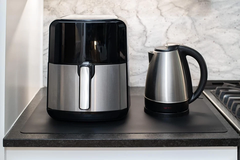 Alfombrillas gruesas de silicona para encimera - Paquete de 2, 25 x 17 pulgadas, aptas para lavavajillas Foto 4 de 4