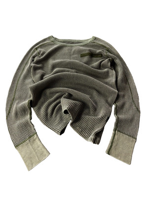 VTG Cropped Streetwear Miltary Type Avant Garde y2k G-Star Knit Sweater