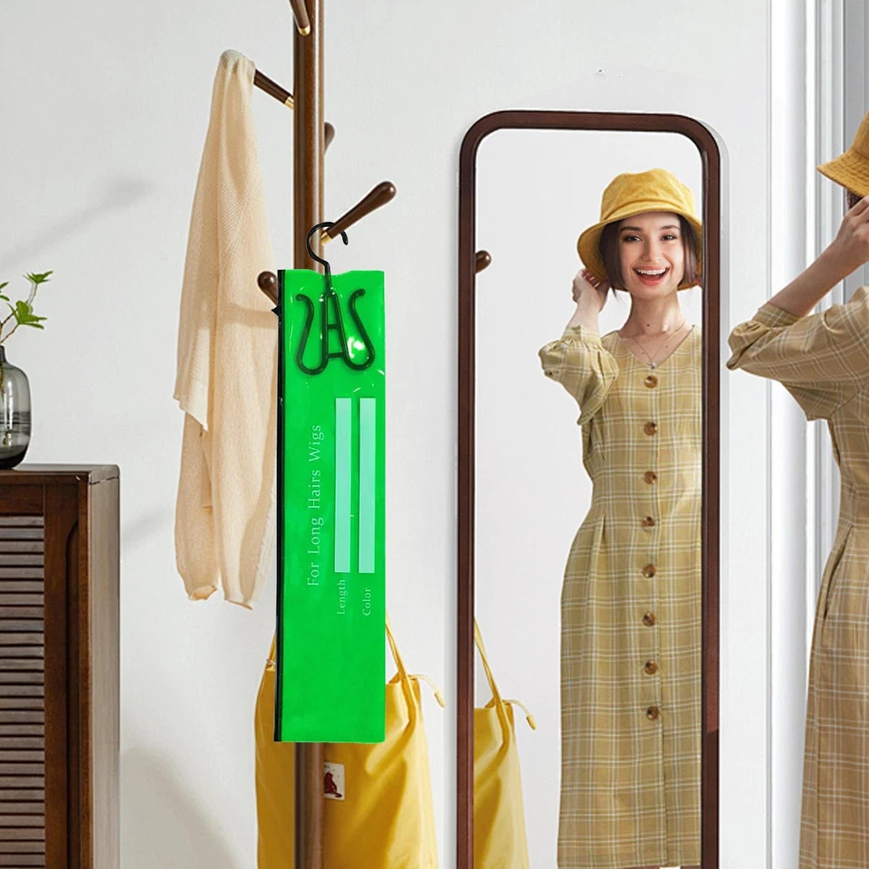 Percha para bolsa de pelucas, perchas portátiles para bolsa de pelucas para armario peluca múltiple *1/2 Foto 2 de 4