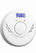 2 Pack Smoke Alarm Detector, Batteries Included, Open Box