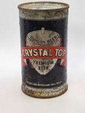 RARE 1940S IRTP CRYSTAL TOP PREMIUM BEER FLAT TOP BEER CAN YOUNGSTOWN OHIO