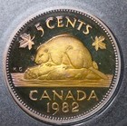 1982 Canada Royal Canadian Mint - Double Dollar Proof Set In Case MONSTER TONING — photo 3