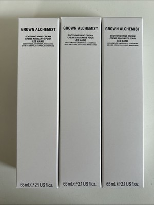 Grown Alchemist Soothing Hand Cream Tangerine, Lavender Cedarwood  3x65ML NEW